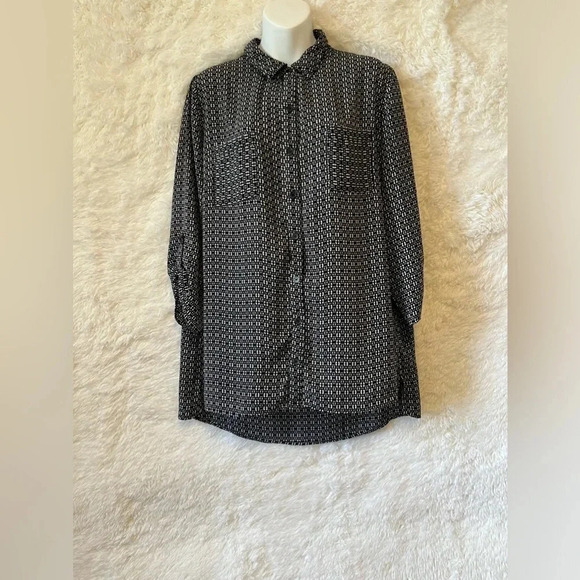 New Directions Long Sleeve or 3/4 Sleeve Button Down Blouse - Picture 1 of 7